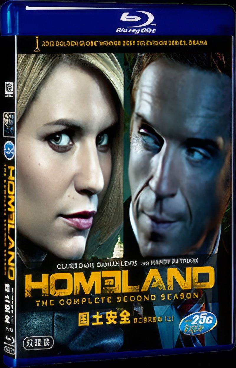 2012 Homeland: The Complete Second Season Movie 3-Disc Box Set for Gift Collection Blu-ray