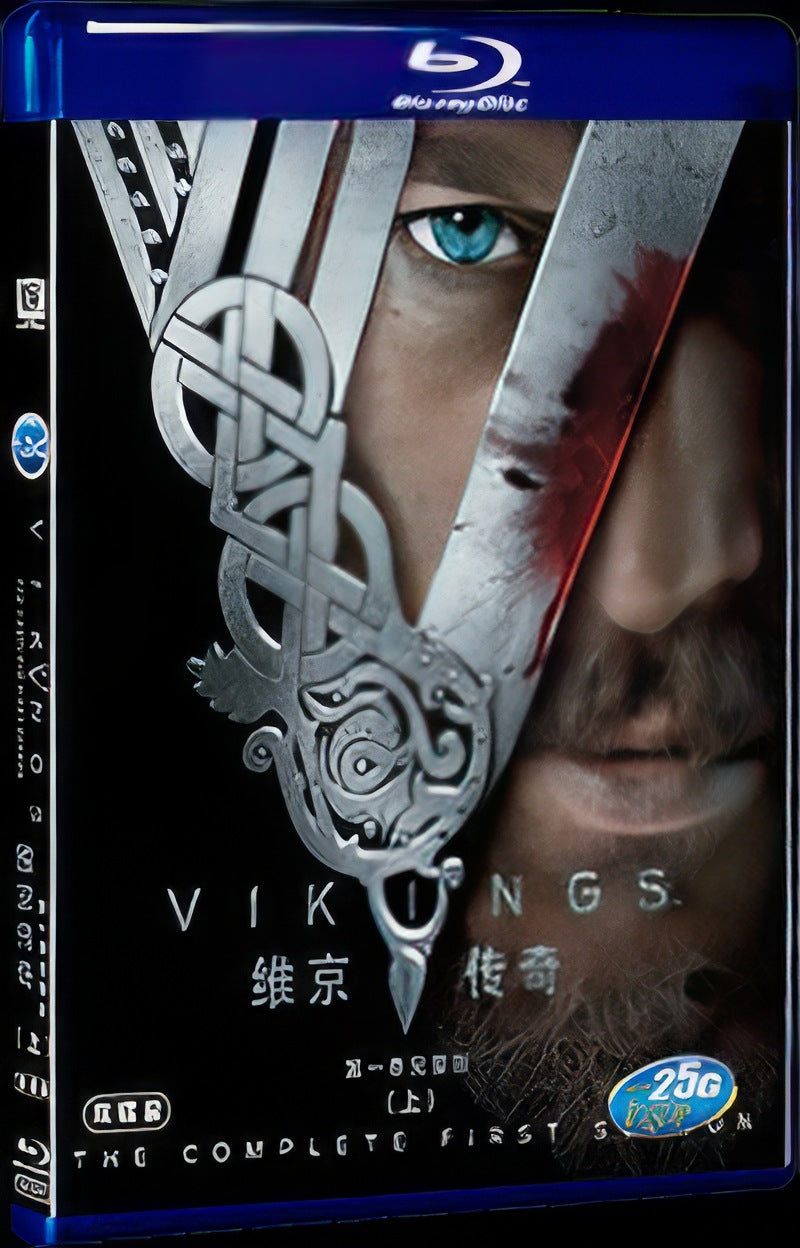 2013 Vikings Season 1 Movie 3-Disc Box Set for Gift Collection Blu-ray