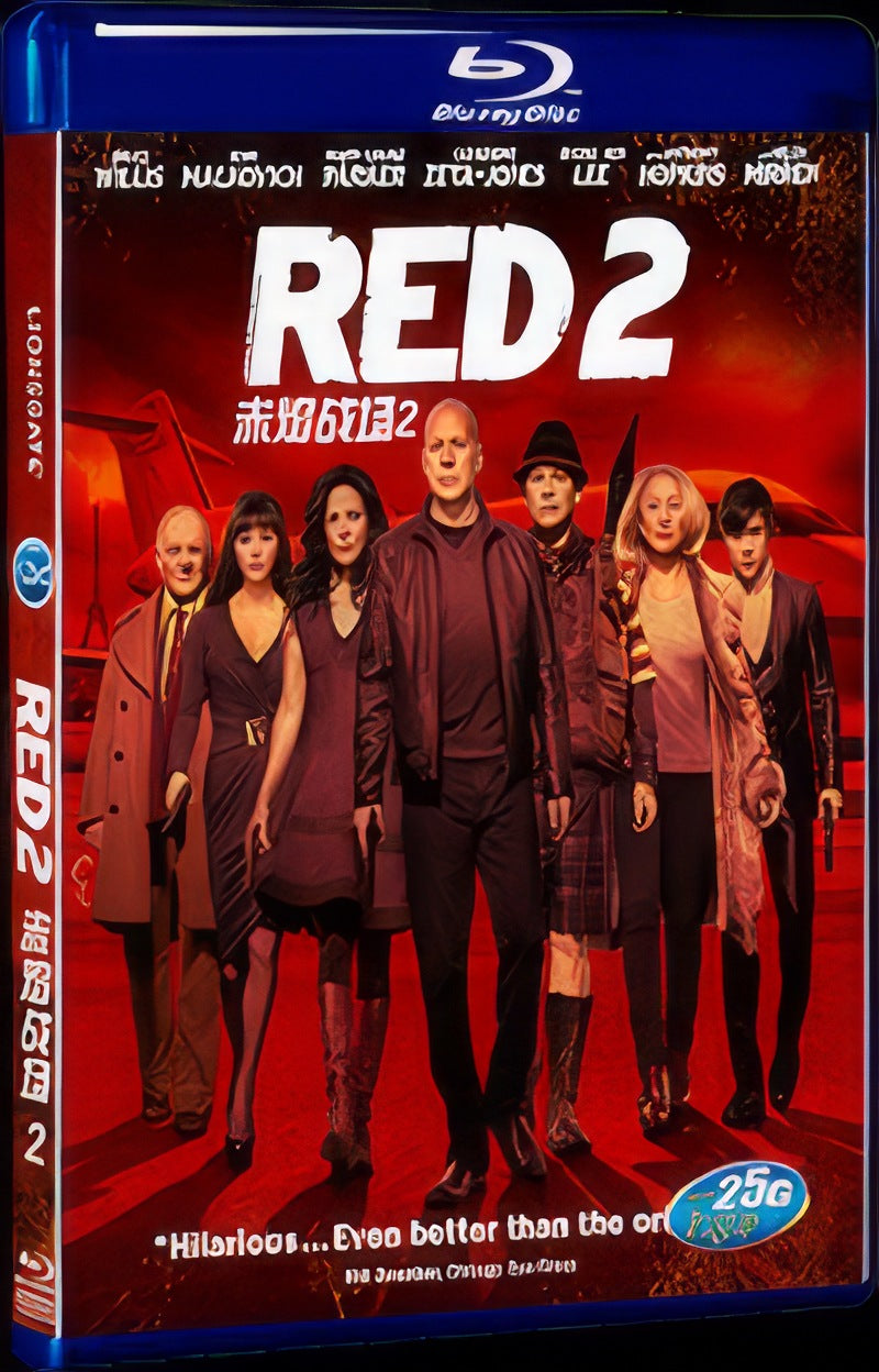 2013 Red 2 Movie 1-Disc Box Set for Gift Collection Blu-ray