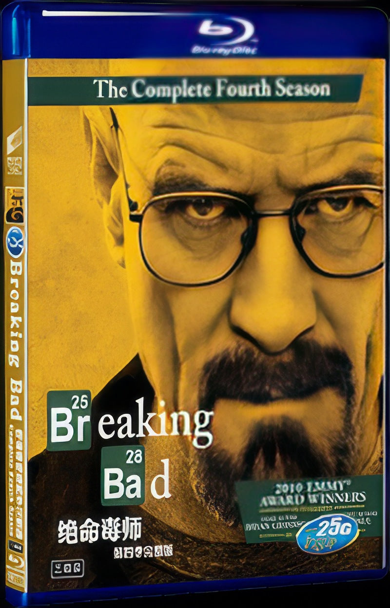 2011 Breaking Bad Season 4 Movie 3-Disc Box Set for Gift Collection Blu-ray