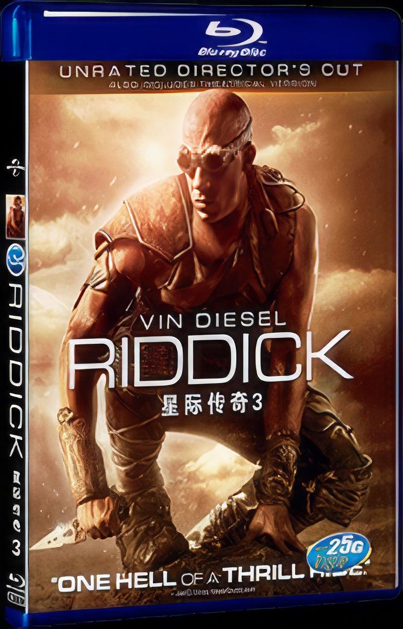 2013 Riddick Movie 1-Disc Box Set for Gift Collection Blu-ray