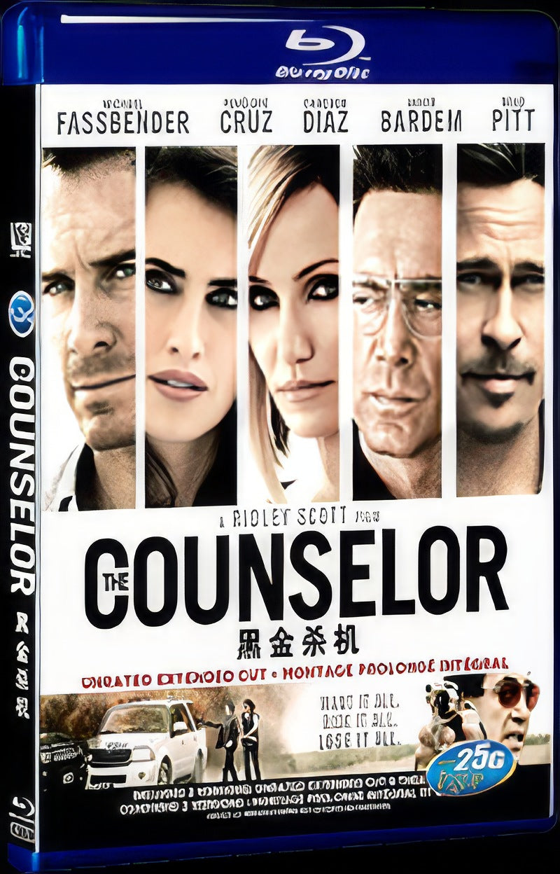 2013 The Counselor Movie 1-Disc Box Set for Gift Collection Blu-ray