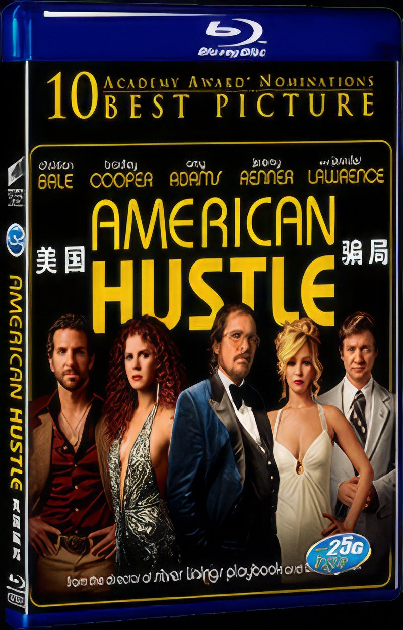 2013 American Hustle Movie 1-Disc Box Set for Gift Collection Blu-ray