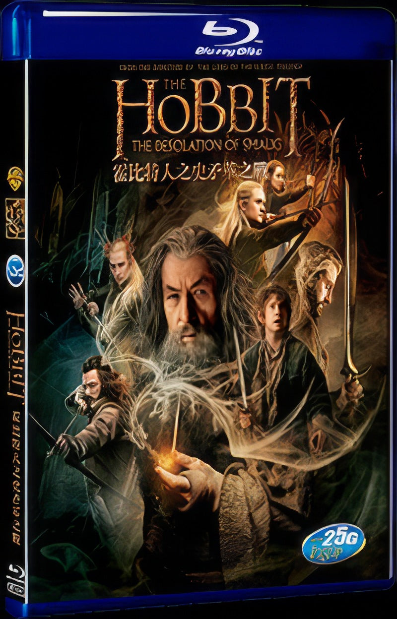 2013 The Hobbit: The Desolation of Smaug(2013) Movie 1-Disc Box Set for Gift Collection Blu-ray