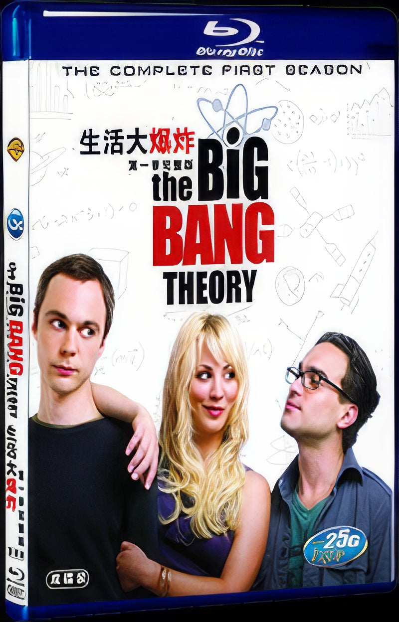 2007 The Big Bang Theory Season 1-2 Movie 2-Disc Box Set for Gift Collection Blu-ray