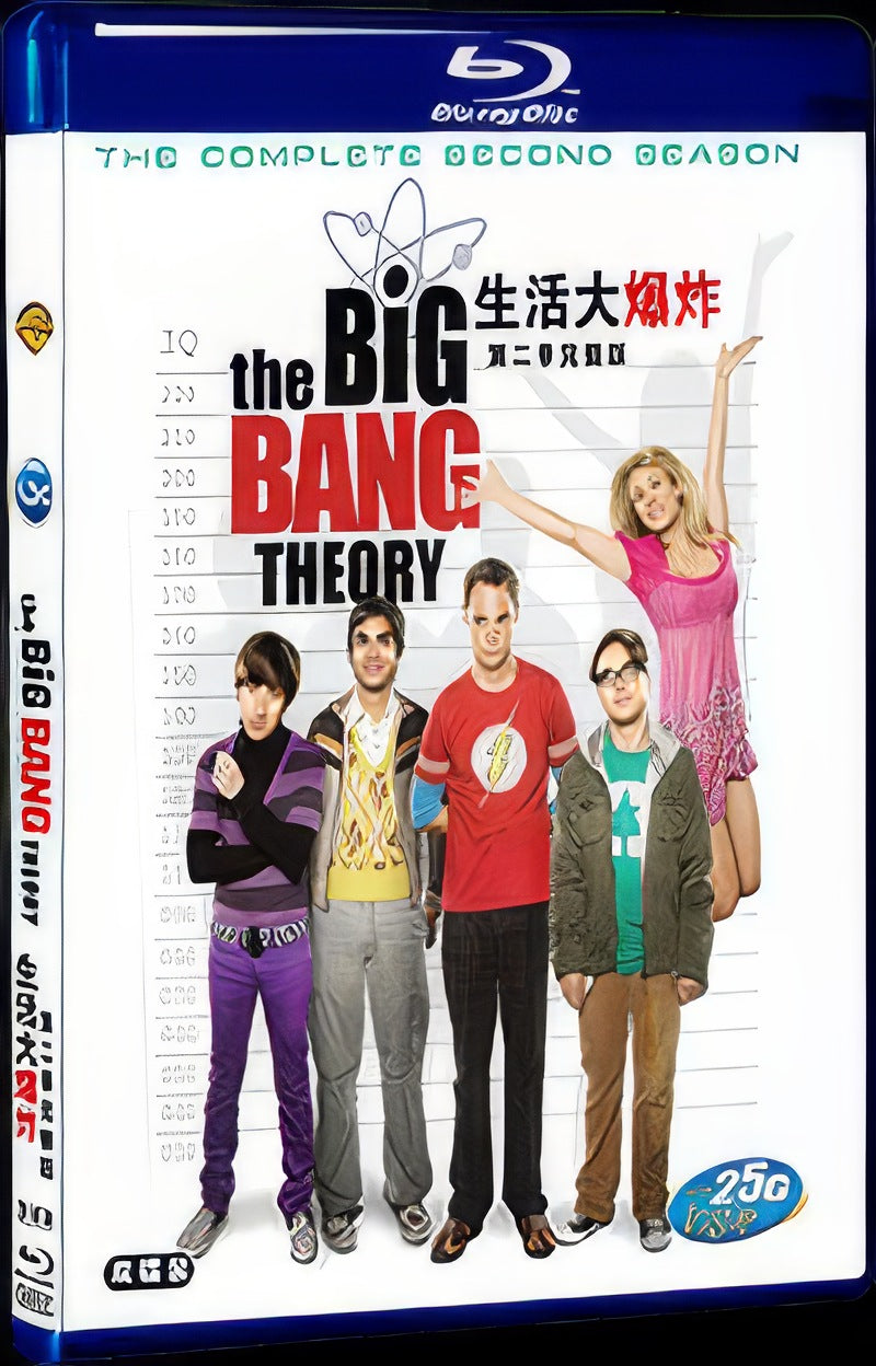 2008 The Big Bang Theory Season 3-4 Movie 2-Disc Box Set for Gift Collection Blu-ray