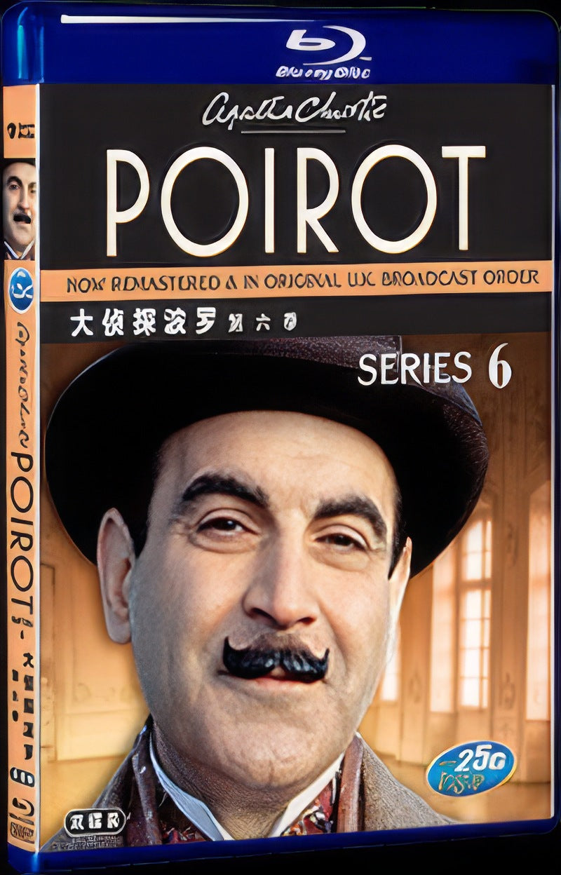 1994 Agatha Christie's Poirot Season 6 Free Movie 2-Disc All Region Box Set Blu-ray