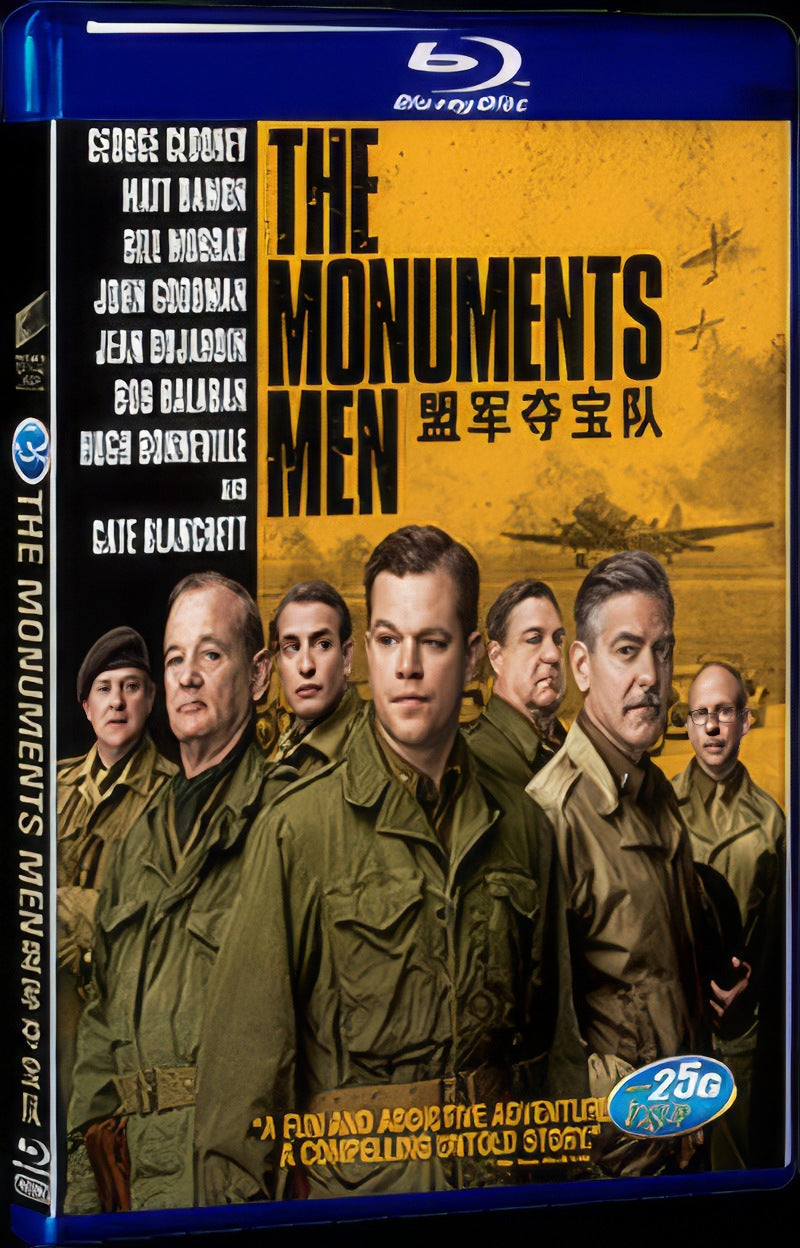 2014 The Monuments Men Movie 1-Disc Box Set for Gift Collection Blu-ray