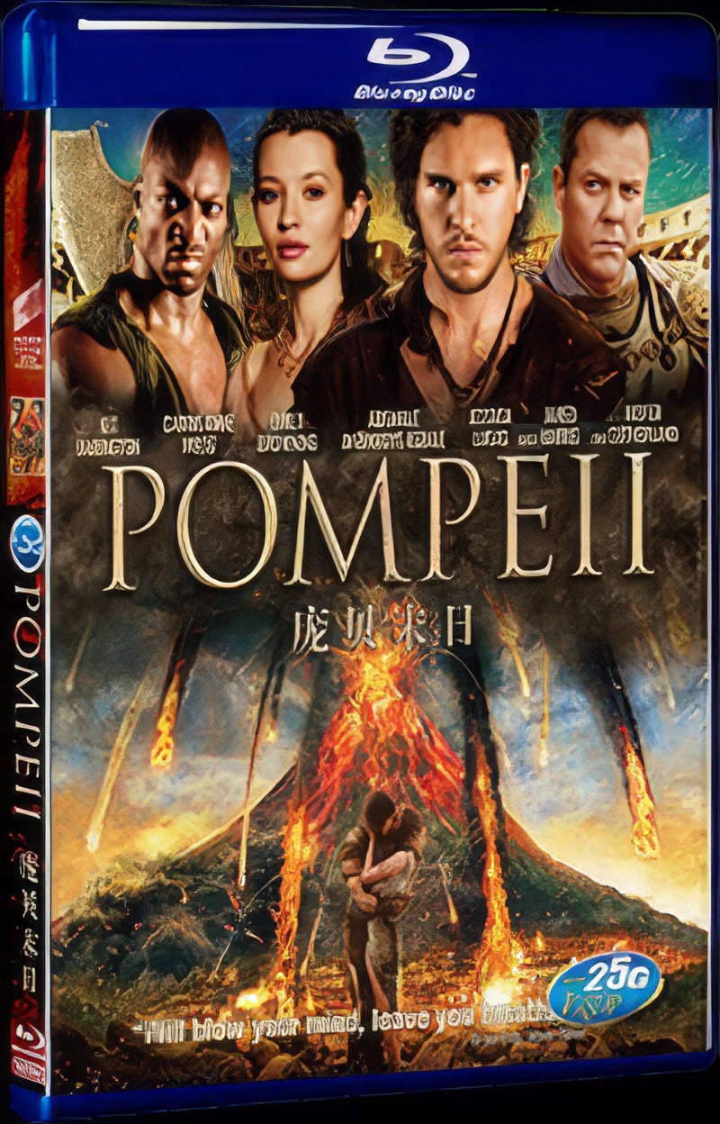 2014 Pompeii Movie 1-Disc Box Set for Gift Collection Blu-ray
