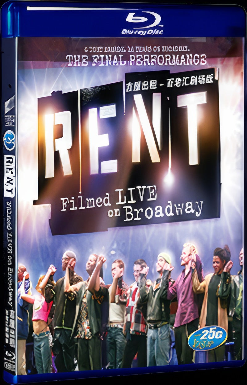 2008 Rent: Filmed Live on Broadway Movie 1-Disc Box Set for Gift Collection Blu-ray