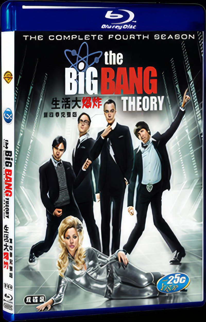 2010 The Big Bang Theory Season 4 Movie 2-Disc Box Set for Gift Collection Blu-ray
