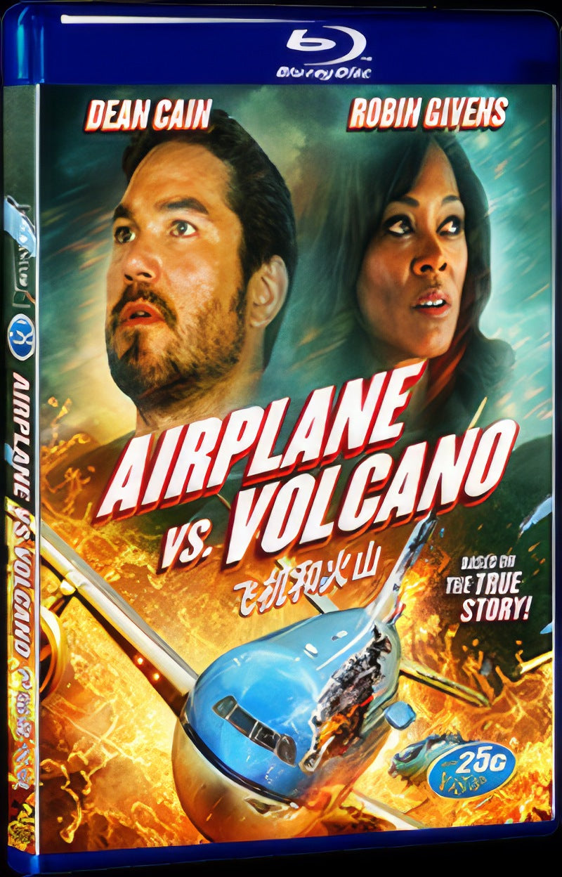 2014 Airplane vs Volcano Movie 1-Disc Box Set for Gift Collection Blu-ray