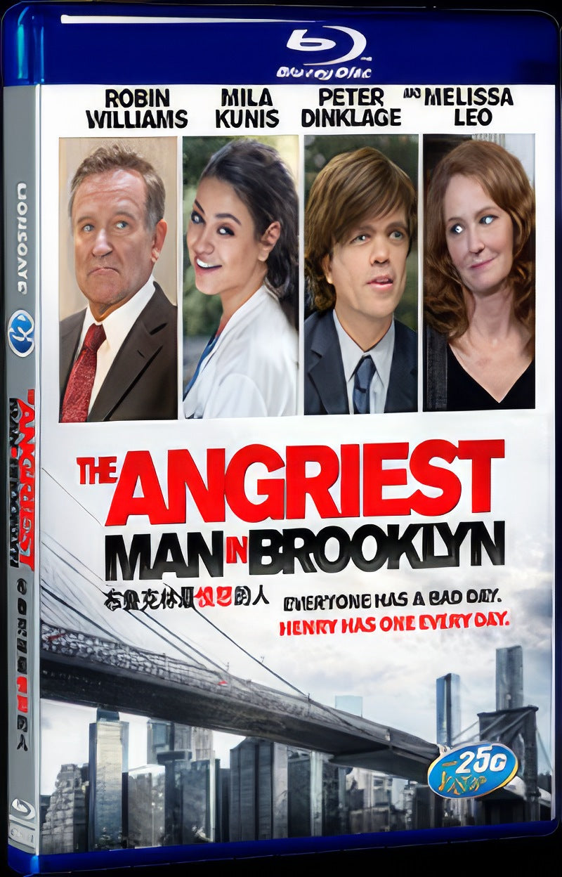 2014 The Angriest Man in Brooklyn Movie 1-Disc Box Set for Gift Collection Blu-ray