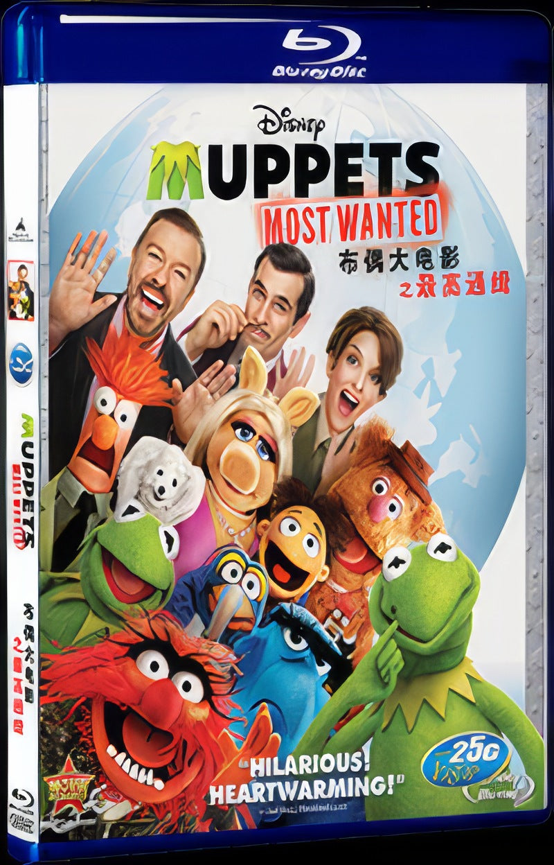 Muppets Most Wanted (2014) Movie 1-Disc Box Set for Gift Collection Blu-ray