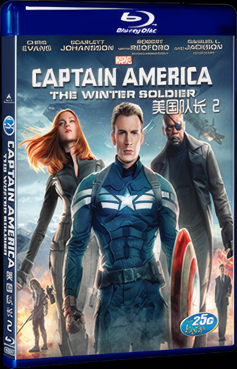 Captain America: The Winter Soldier (2014) Movie 1-Disc Box Set for Gift Collection Blu-ray