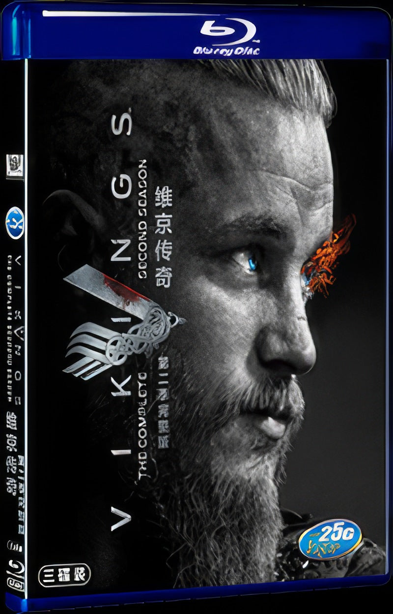 Vikings Season 2 (2014) Movie 3-Disc Box Set for Gift Collection Blu-ray