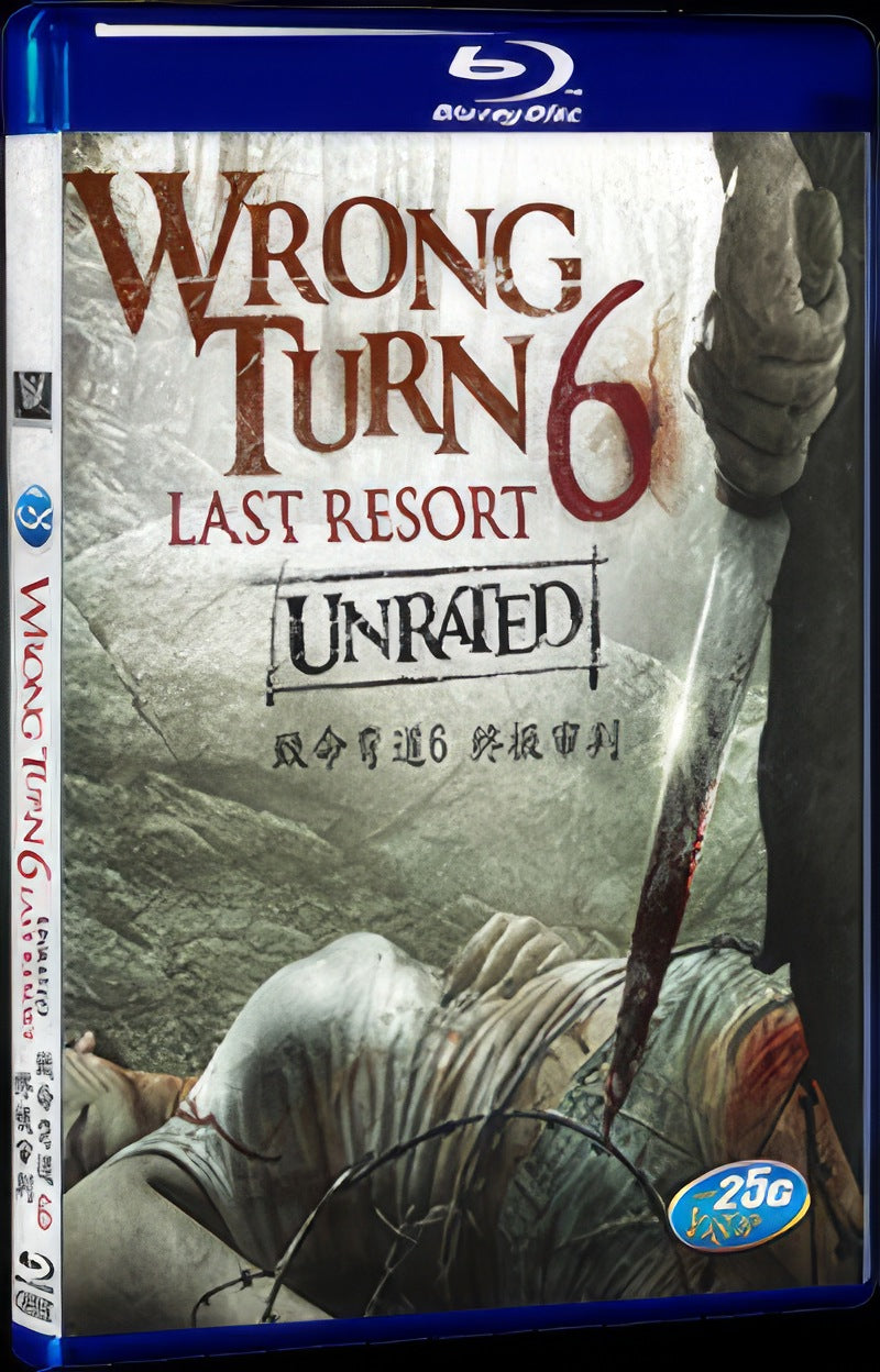Wrong Turn 6: Last Resort (2014) Movie 1-Disc Box Set for Gift Collection Blu-ray