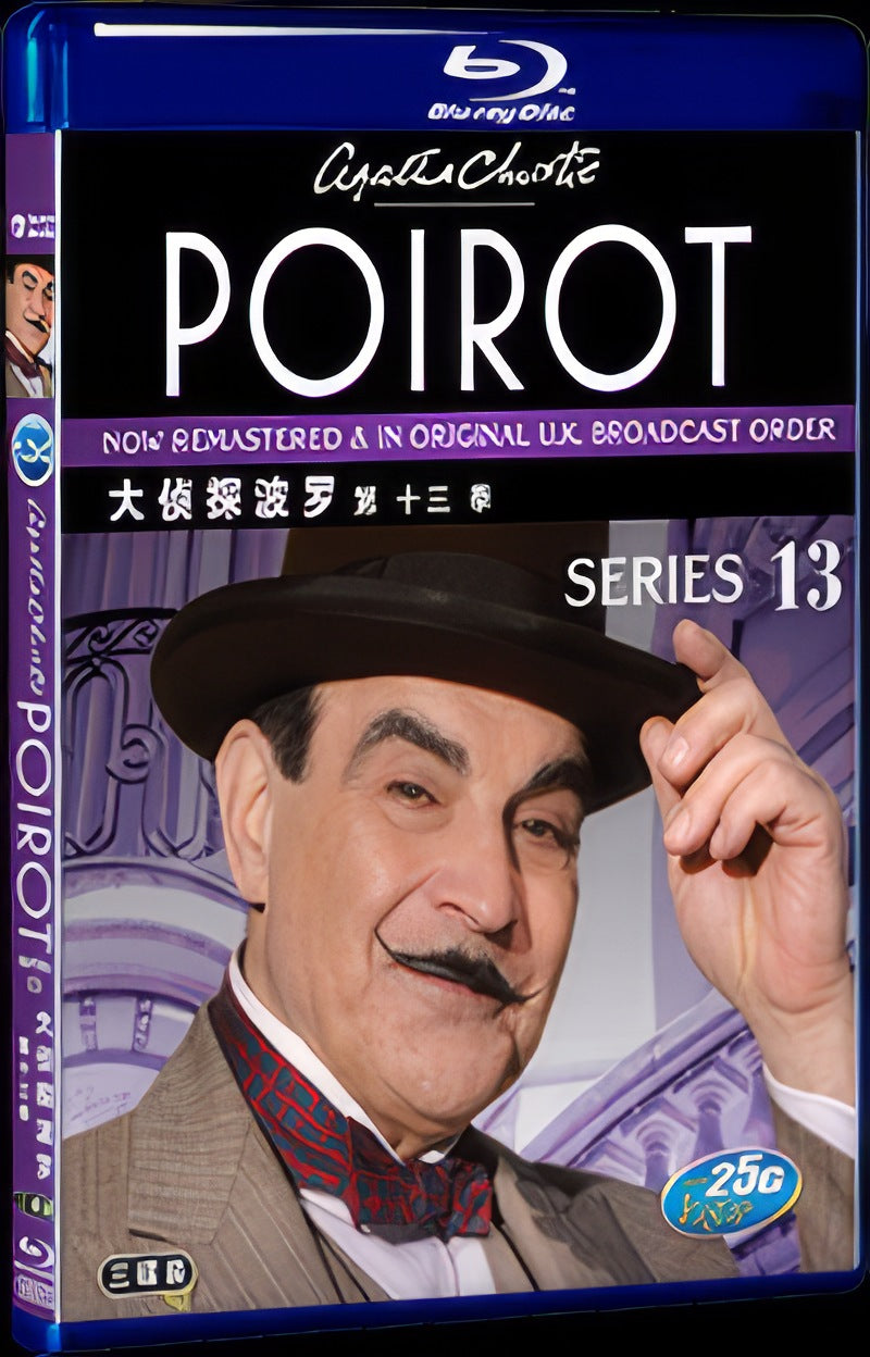 Agatha Christies Poirot Season 13 (2013) Movie 3-Disc Box Set for Gift Collection Blu-ray