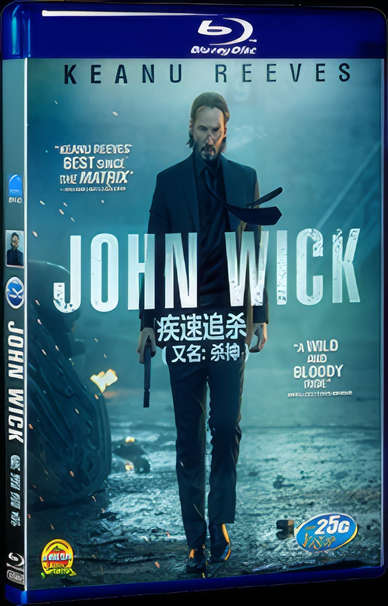 John Wick (2014) Movie 1-Disc Box Set for Gift Collection Blu-ray