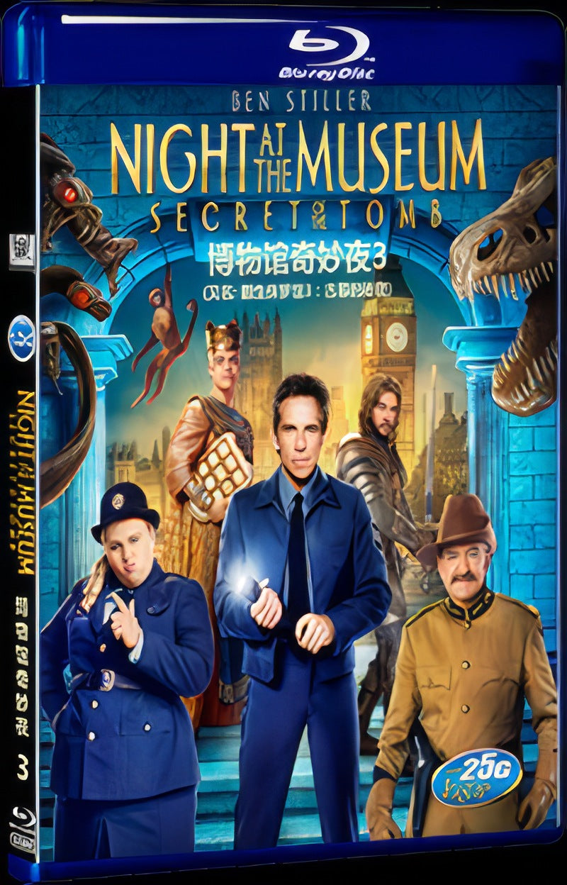 Night at the Museum: Secret of the Tomb (2014) Movie 1-Disc Box Set for Gift Collection Blu-ray