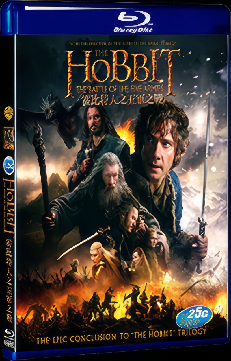 The Hobbit: The Battle of the Five Armies (2014) Movie 1-Disc Box Set for Gift Collection Blu-ray