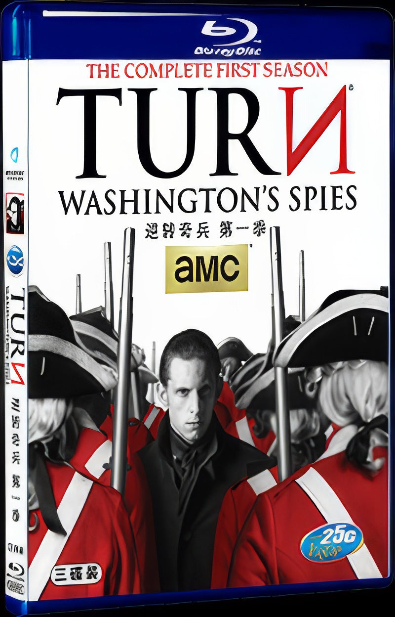 TURN Season 1 (2014) Movie 3-Disc Box Set for Gift Collection Blu-ray