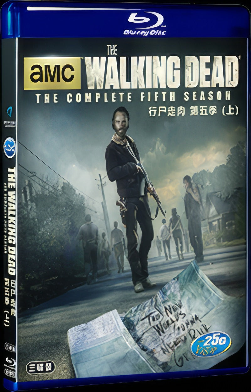 The Walking Dead Season 5 (2014) Movie 5-Disc Box Set for Gift Collection Blu-ray