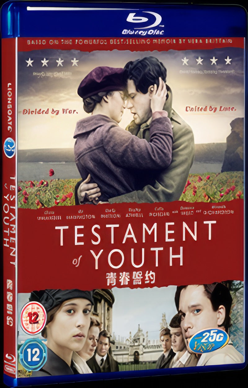 Testament of Youth (2014) Movie 1-Disc Box Set for Gift Collection Blu-ray