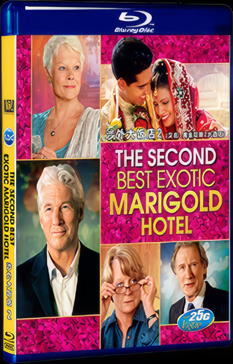The Second Best Exotic Marigold Hotel (2015) Movie 1-Disc Box Set for Gift Collection Blu-ray