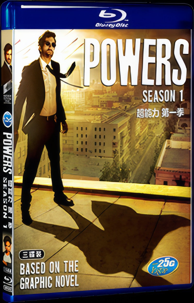 Powers Season 1 (2015) Movie 1-Disc Box Set for Gift Collection Blu-ray