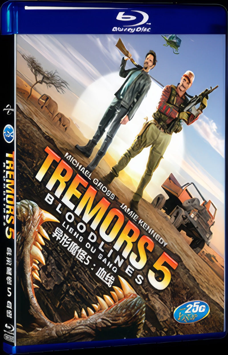 Tremors 5: Bloodline (2015) Movie 1-Disc Box Set for Gift Collection Blu-ray