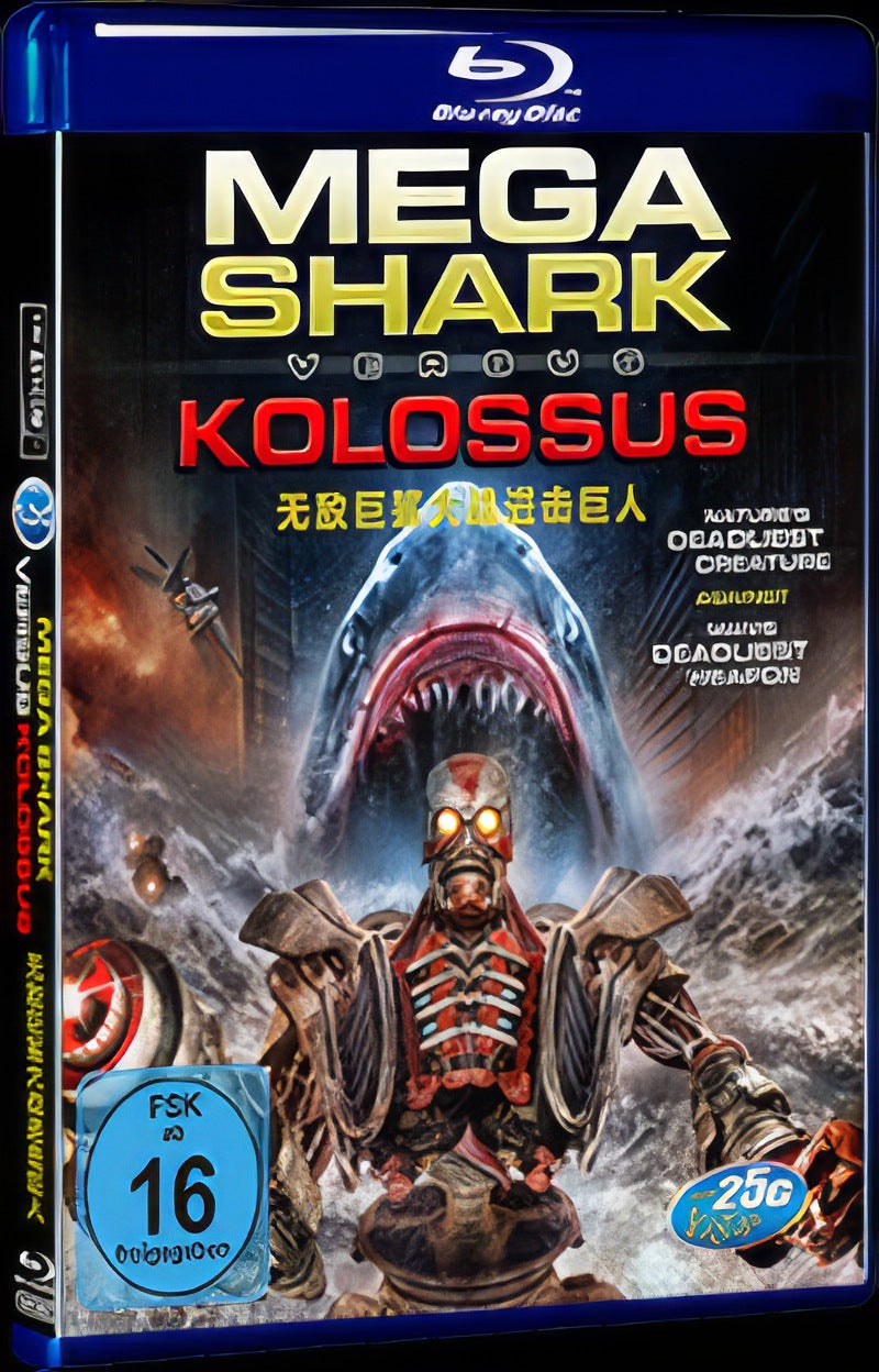 Mega Shark vs. Kolossus (2015) Movie 1-Disc Box Set for Gift Collection Blu-ray