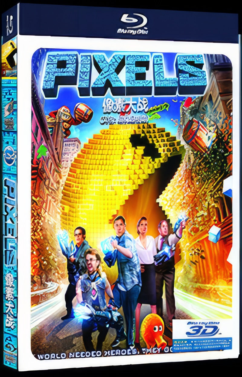 Pixels (2015) Movie 1-Disc Box Set for Gift Collection Blu-ray
