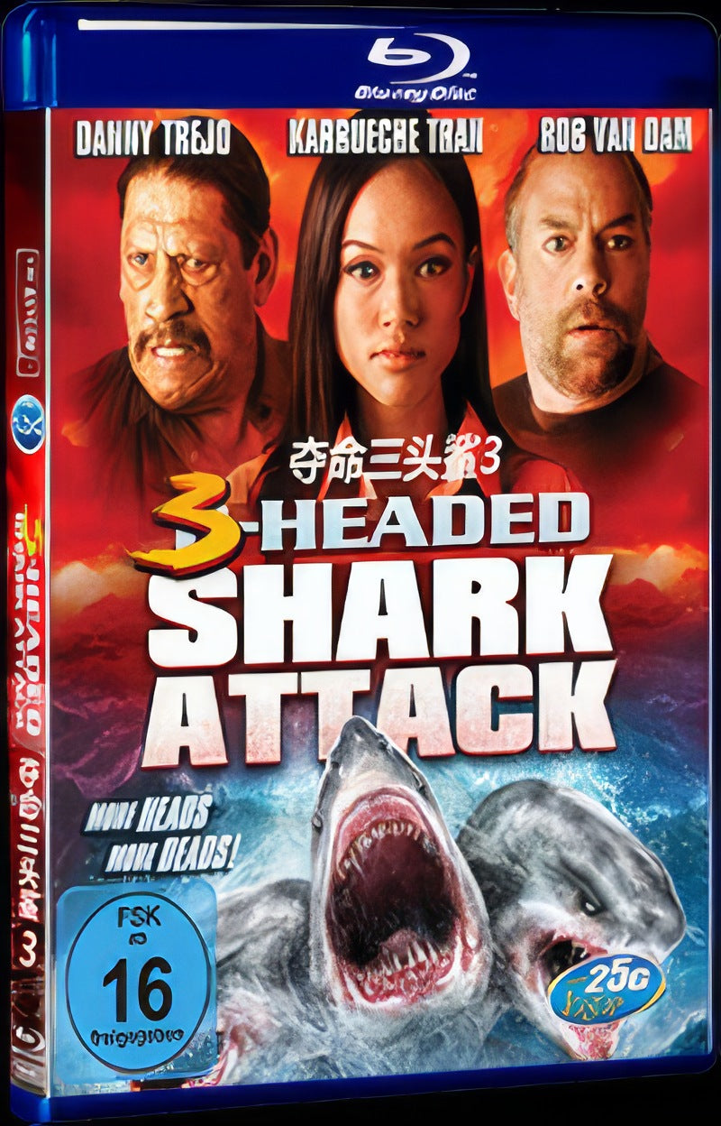 Headed Shark Attack (2015) Movie 1-Disc Box Set for Gift Collection Blu-ray