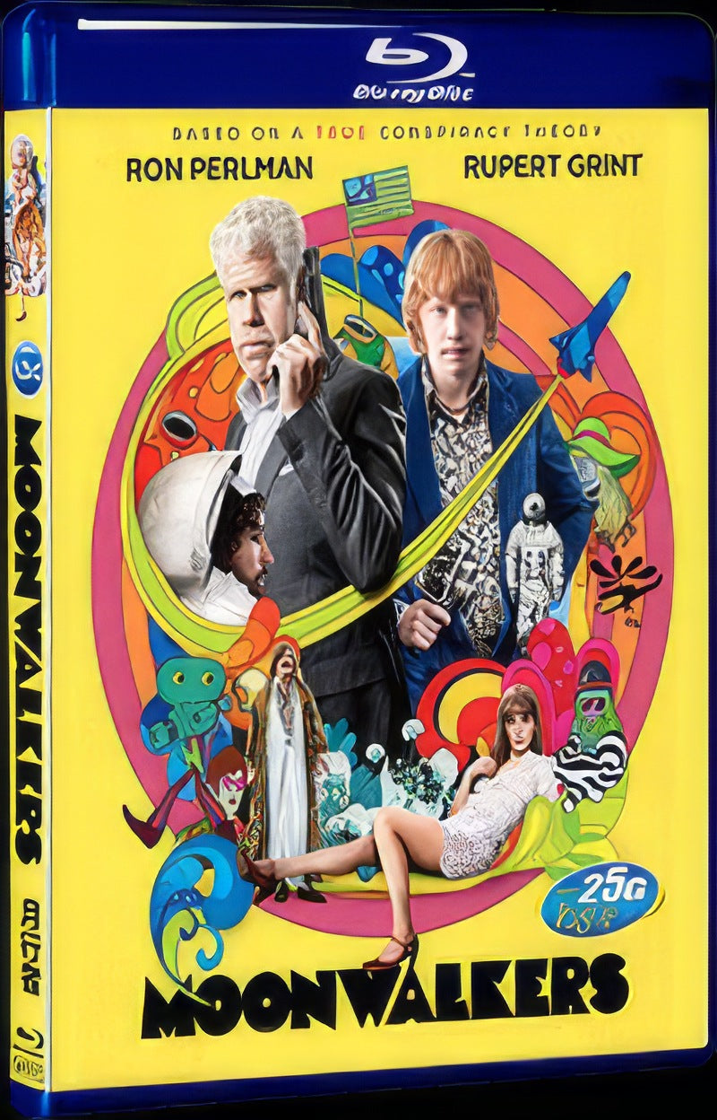 Moonwalkers (2015) Movie 1-Disc Box Set for Gift Collection Blu-ray