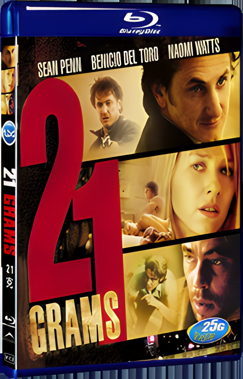 2003 21Grams 1080P for Gift 1-Disc All RegionPlay Seal Box Blu-ray