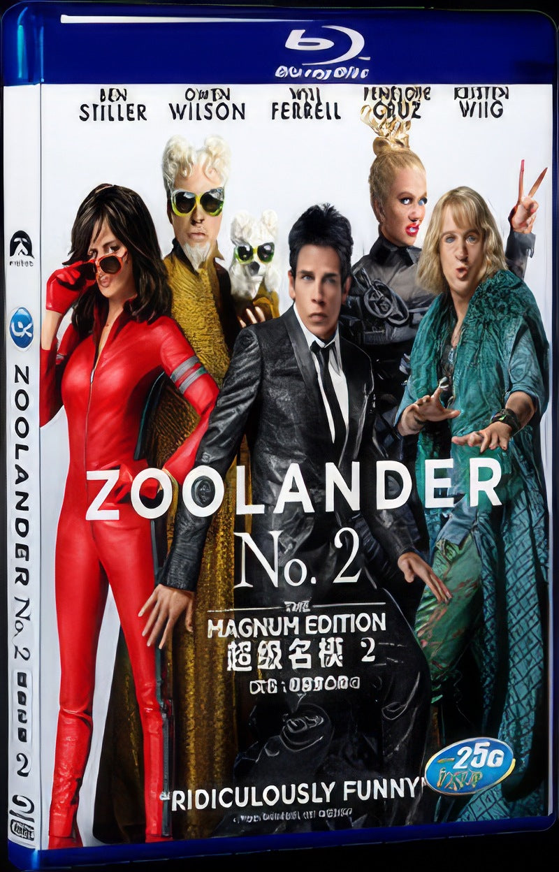 Zoolander 2 (2016) Movie 1-Disc Box Set for Gift Collection Blu-ray
