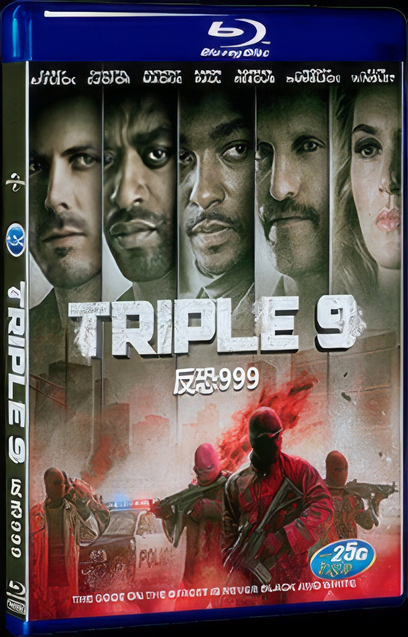 Triple 9 (2016) Movie 1-Disc Box Set for Gift Collection Blu-ray