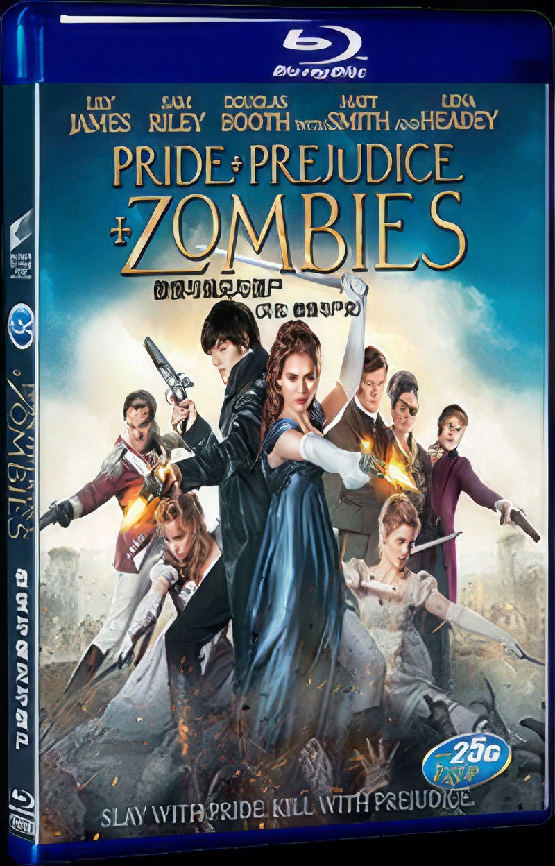 Pride and Prejudice and Zombies (2016) Movie 1-Disc Box Set for Gift Collection Blu-ray