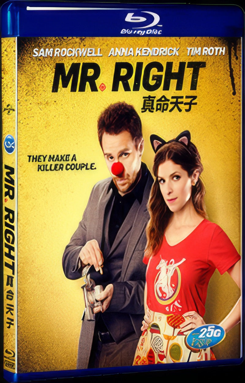 Mr. Right (2015) Movie 1-Disc Box Set for Gift Collection Blu-ray