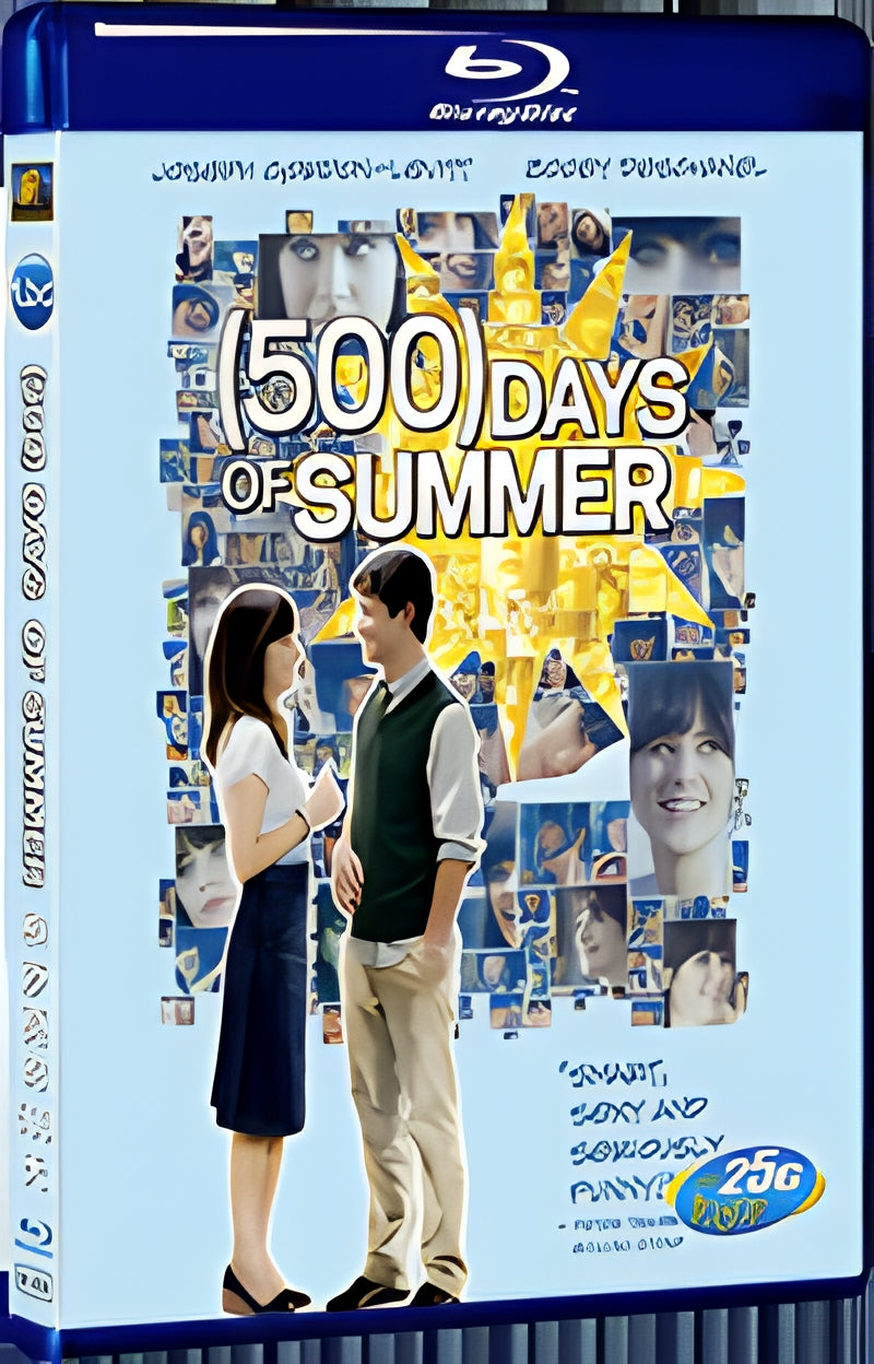 2009 500 Days of Summer 1080P for Gift 1-Disc All RegionPlay Seal Box Blu-ray