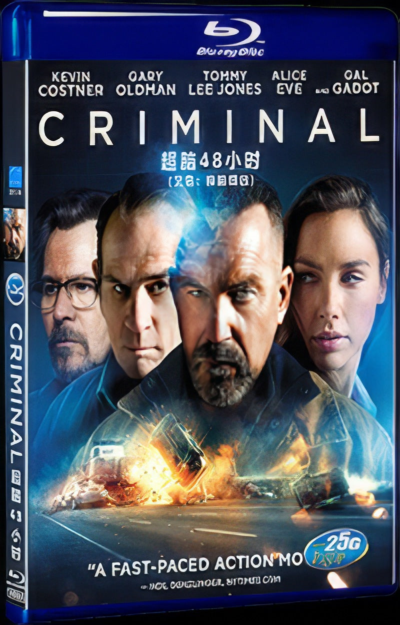 Criminal (2016) Movie 1-Disc Box Set for Gift Collection Blu-ray
