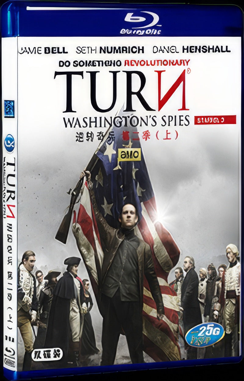 TURN Season 2 (2015) Movie 4-Disc Box Set for Gift Collection Blu-ray