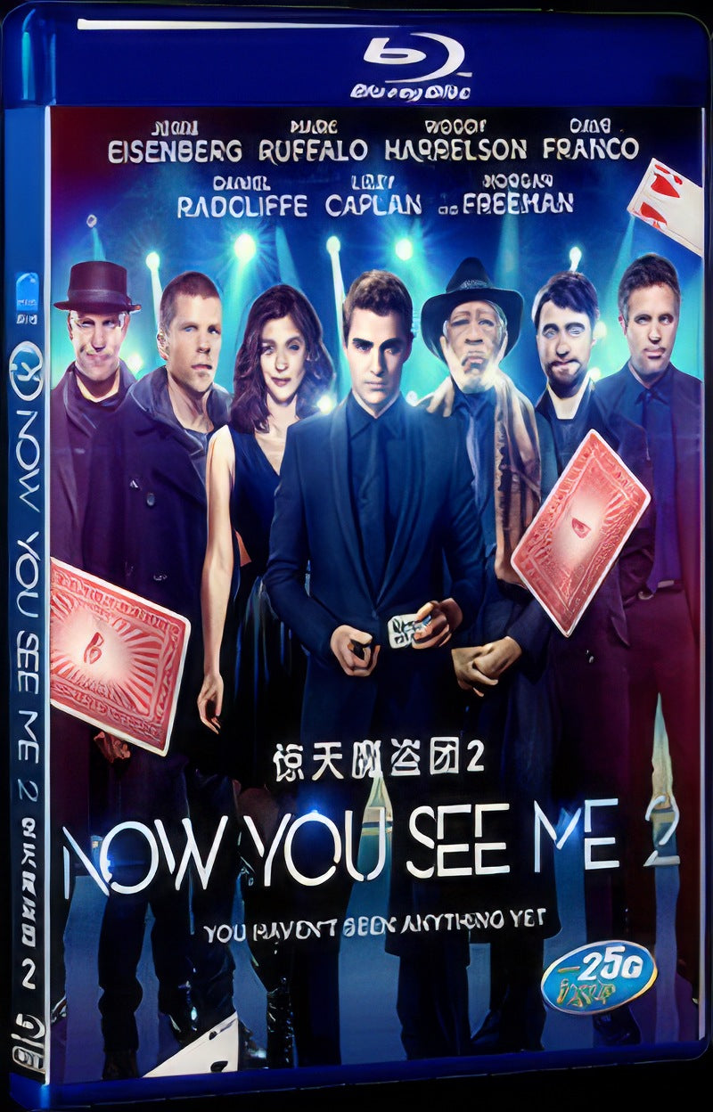 Now You See Me 2 (2016) Movie 1-Disc Box Set for Gift Collection Blu-ray
