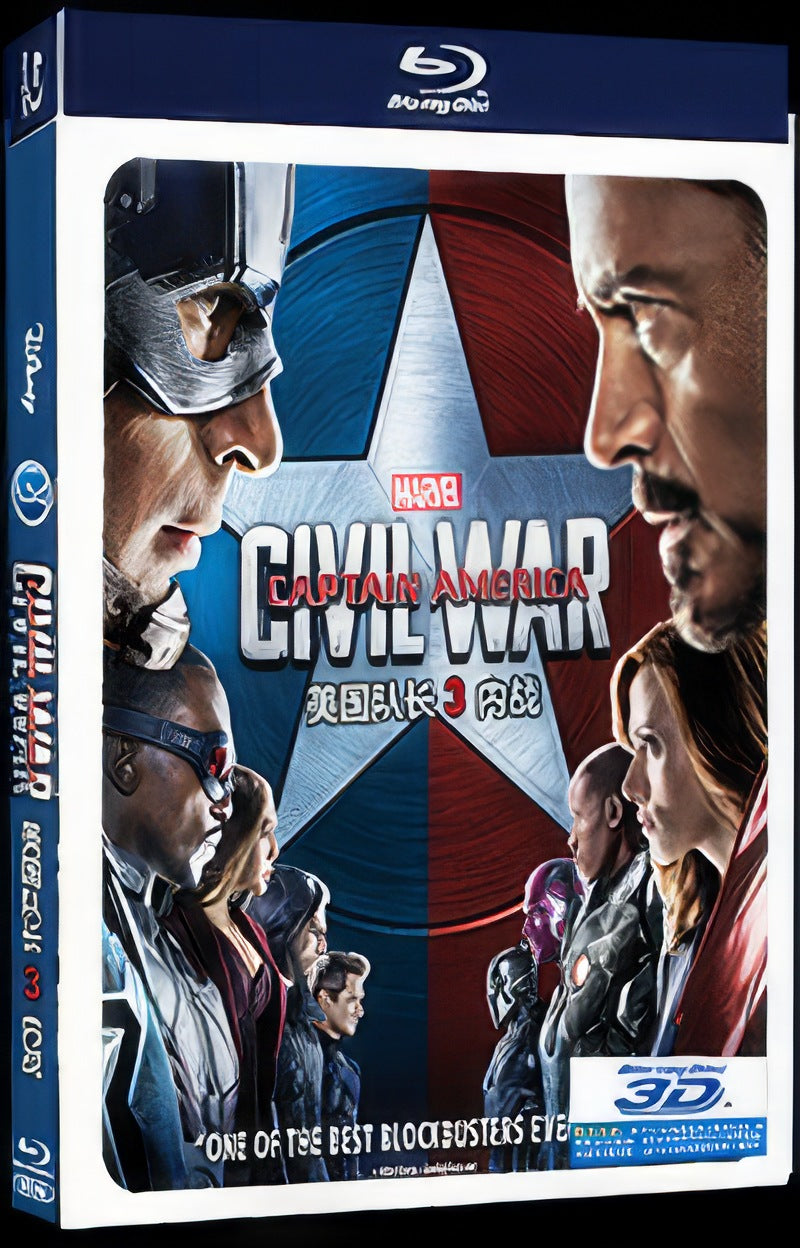 Captain America: Civil War (2016) Movie 1-Disc Box Set for Gift Collection Blu-ray