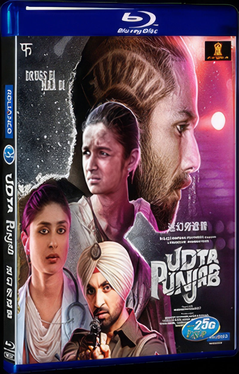 Udta Punjab (2016) Movie 1-Disc Box Set for Gift Collection Blu-ray