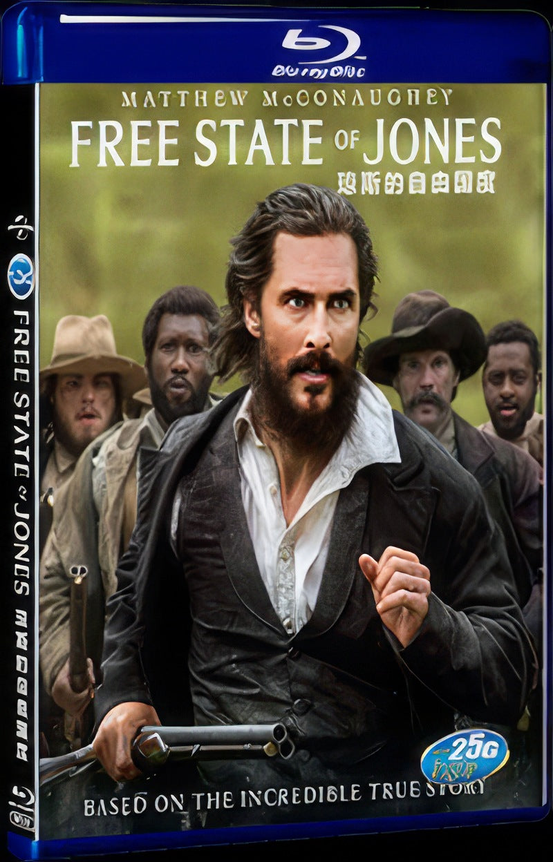 Free State of Jones (2016) Movie 1-Disc Box Set for Gift Collection Blu-ray