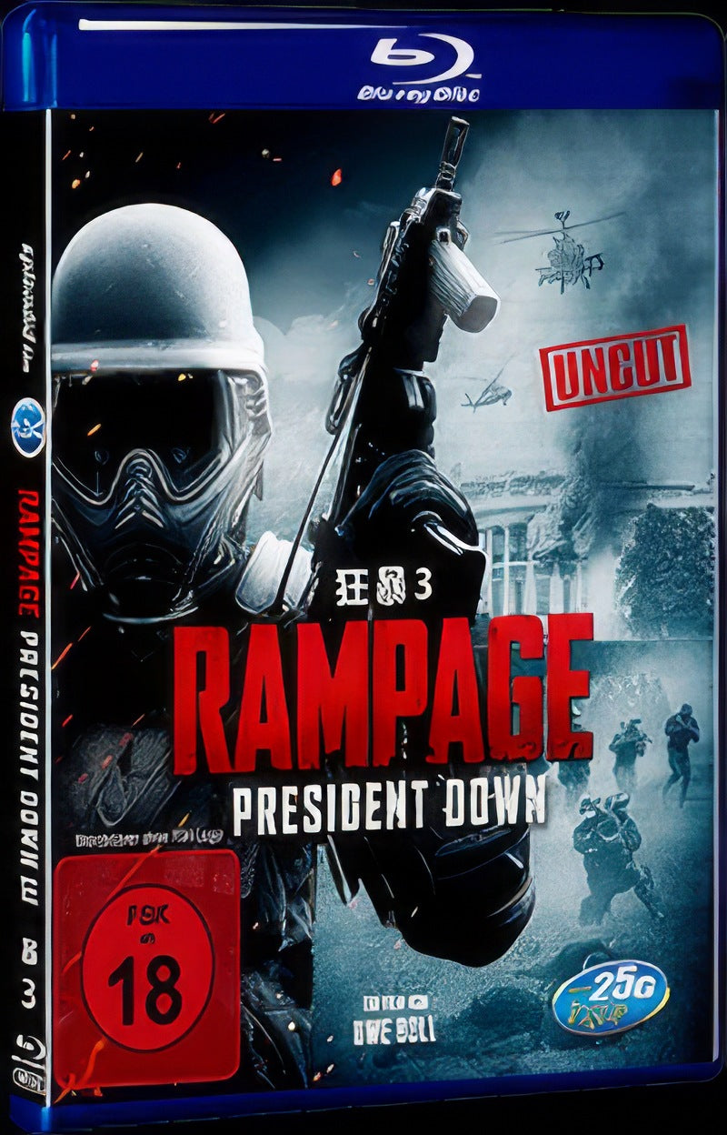 Rampage 3: No Mercy (2016) Movie 1-Disc Box Set for Gift Collection Blu-ray