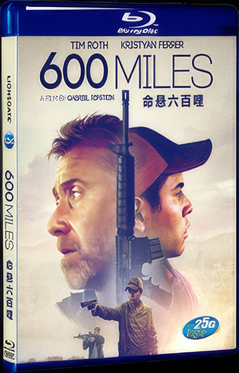 600 Miles (2015) Movie 1-Disc Box Set for Gift Collection Blu-ray
