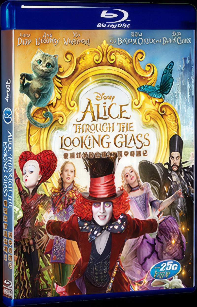 Alice Through the Looking Glass (2016) Movie 1-Disc Box Set for Gift Collection Blu-ray